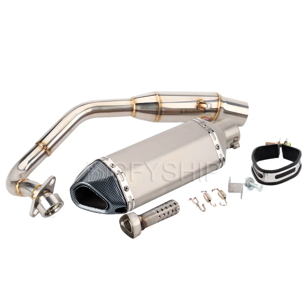 G Для Honda FORZA 300 250 FORZA FORZA 300 FORZA 250 FORZA300 NSS300 Escape Slip-on мотоциклетный глушитель с соединительной трубой - Цвет: G