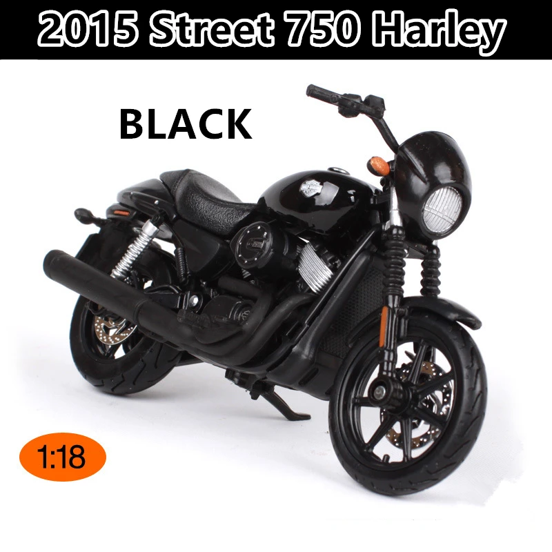 Maisto 1:18 Davidson Harley выключатель оригинальная Авторизованная модель мотоцикла из сплава игрушечный автомобиль Коллекционирование - Цвет: 2015 Street 750
