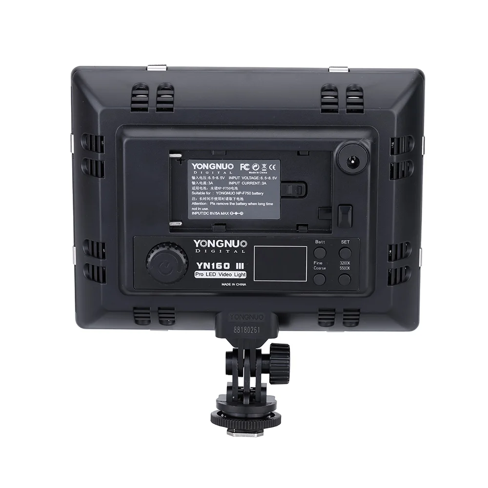 Yongnuo Pro YN-160 III 192 светодиодов видео 3200 K-5500 K лампы для фотосъемки для Canon Nikon sony Pentax Olympus видеокамеры DSLR