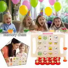 Детские деревянные игрушки Монтессори с памятью, шахматная игра, семейные вечерние пазлы, обучающая игра, логическая обучающая развивающая игрушка для раннего возраста