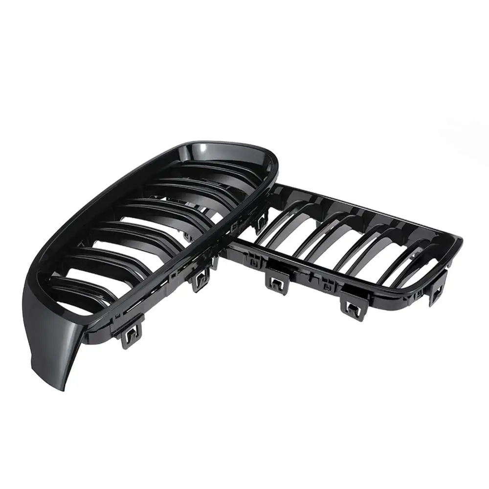 

2PCS Car Front Kidney Grille Double Slat M4 Sport Style Grill For BMW 4 Series F32 F33 F36 F82 2014-2019 Gloss Black/Matte Black
