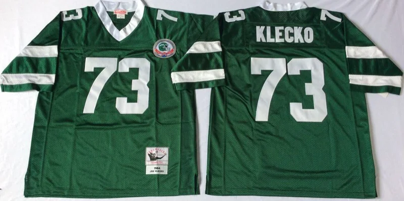 Stitiched, Нью-Йорк, Кертис Мартин, Joe Klecko, Wesley Walker, Mark Gastineau, Dennis Byrd, возврат для мужчин Джерси - Цвет: Серый