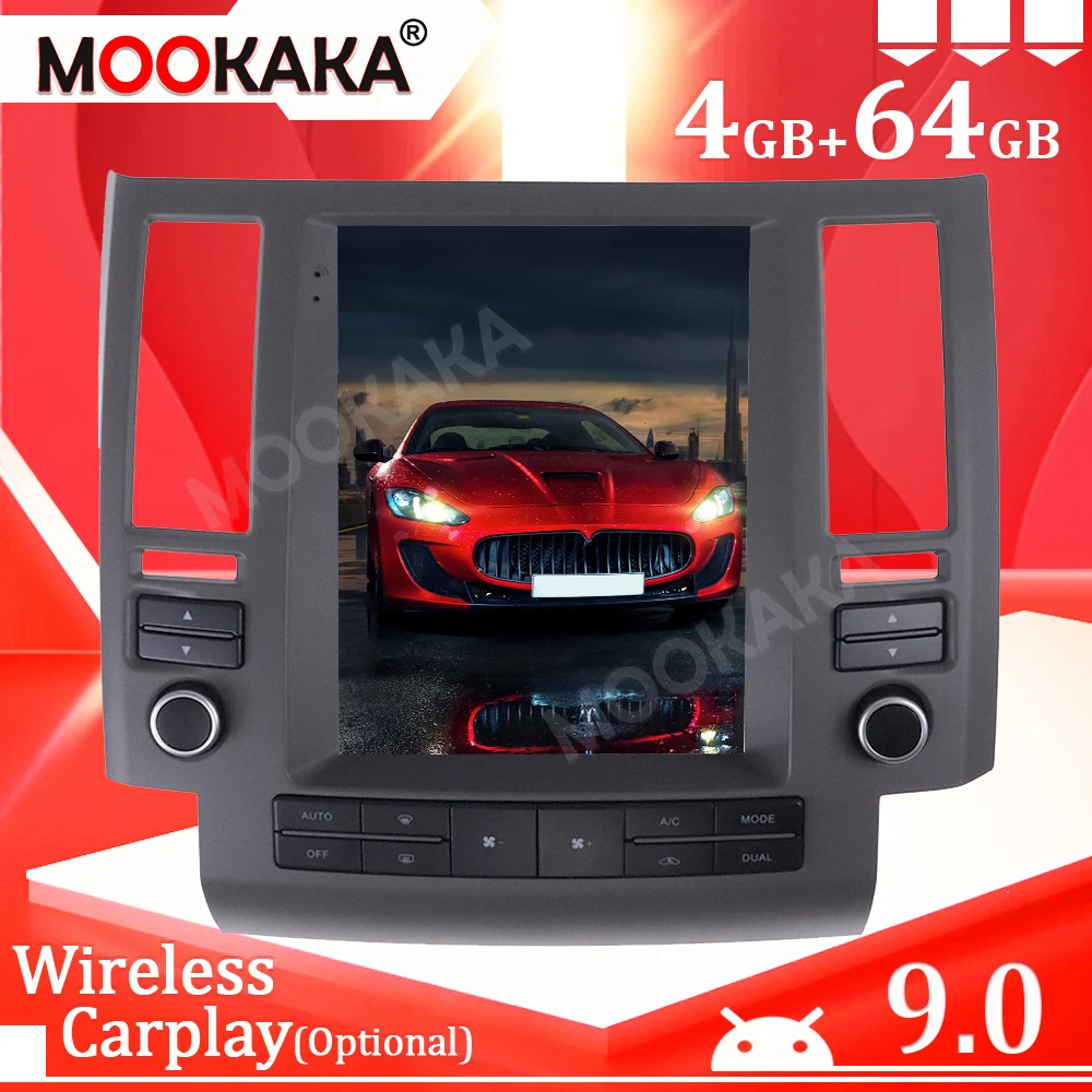 

Tesla Style Android 10.0 128G For Infiniti FX35 FX45 2003-2006 Radio Multimedia Player Recoder Auto Stereo Head Unit DSP Carplay