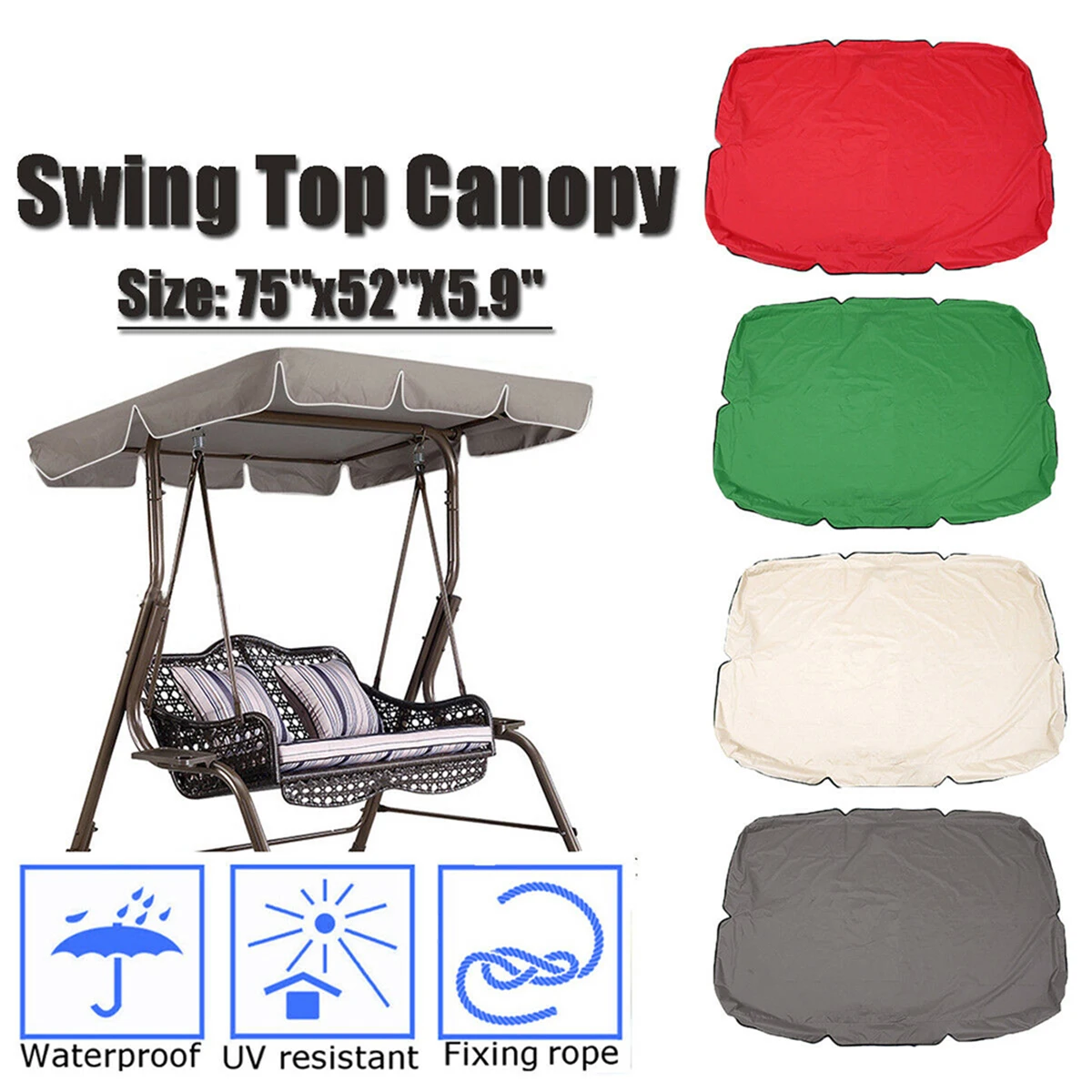 1PC Swing Protective Cover Waterproof Courtyard Hammock Tent Furniture Dust Proof Portable Balcony Sunshade | Дом и сад