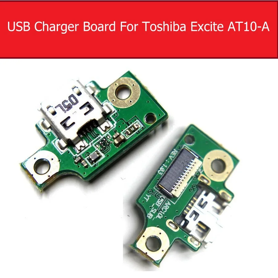 Puerto conector de carga USB, micrófono, tablero de micrófono, tablero de Cable flexible para TOSHIBA EXCITE AT10, AT10-A piezas de reparación de Cable Flex