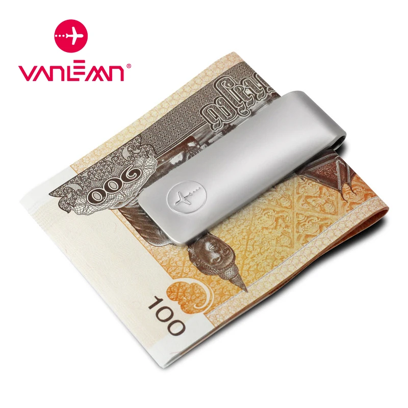 1PC Stainless Steel Metal Money Clip Fashion Simple Silver Dollar Cash Clamp Holder Wallet For Men Women metal money clip