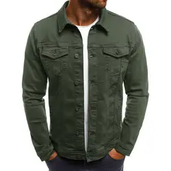 SHUJIN/весенне-осенняя мужская Повседневная джинсовая куртка с карманами, приталенные куртки, Мужская Уличная мода veste homme