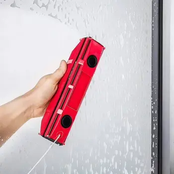 

Magnetic Window Cleaner 23cm Wide Clean Magnetic Brush Window Glass Brush Glass Cleaning Tool With Rag For 2-8mm Windows