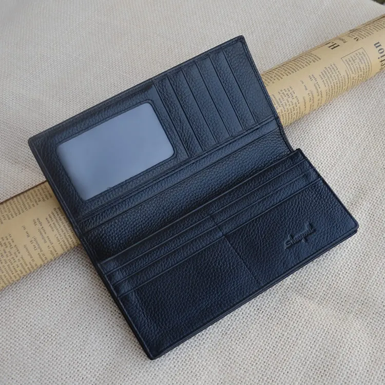 

Shengwell MEN'S Leather Wallet Cowhide Long Wallet Wallet xi zhuang bao