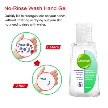 

30ml Travel Portable Hand Sanitizer Gel Anti-Bacteria Moisturizing Liquid Disposable No Clean Waterless Antibacterial Hand Gel