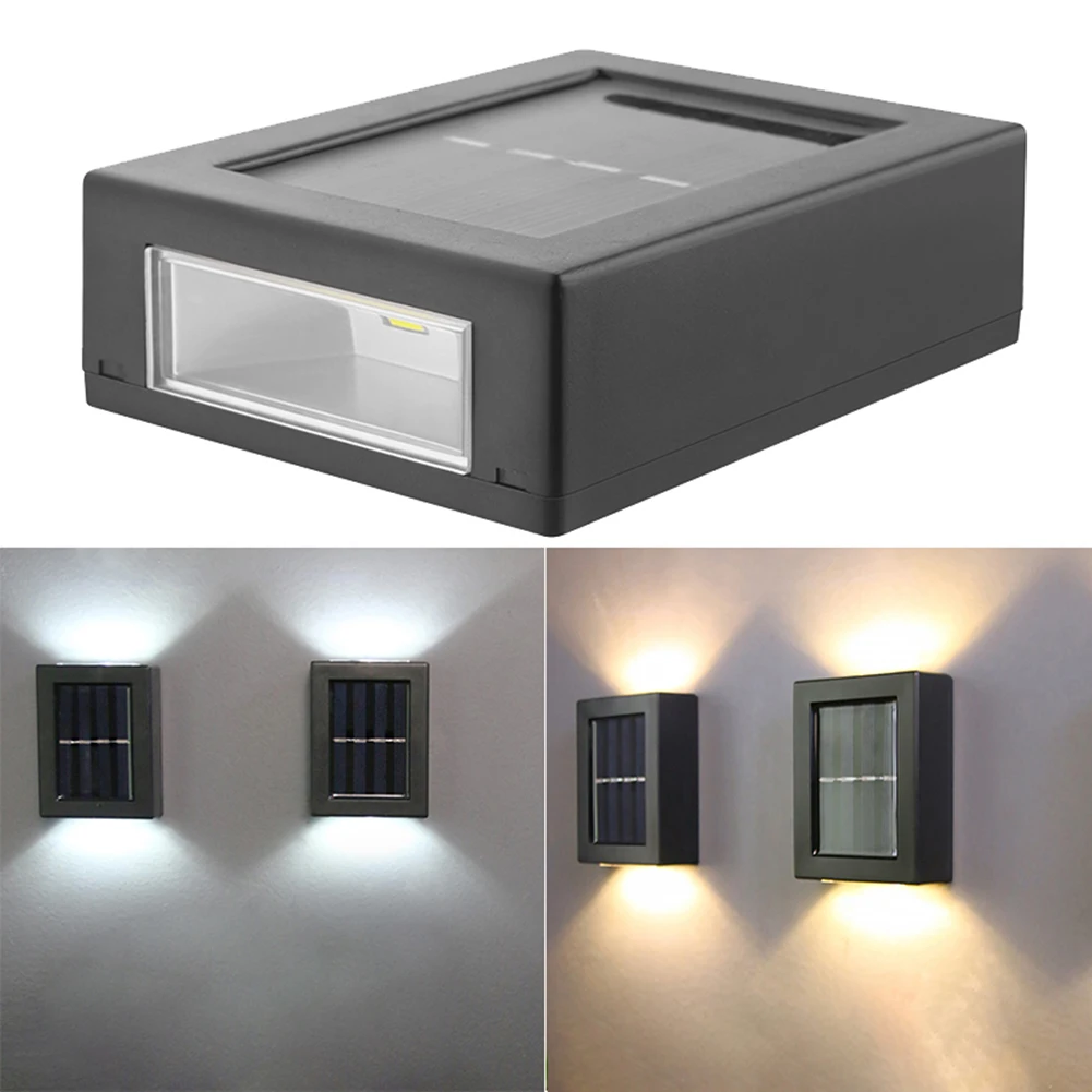 

2pcs Outdoor Security Light ntelligent LED Solar Power LED Waterproof Solar Powered Sunlight IWaterproof Easy Installation Drop