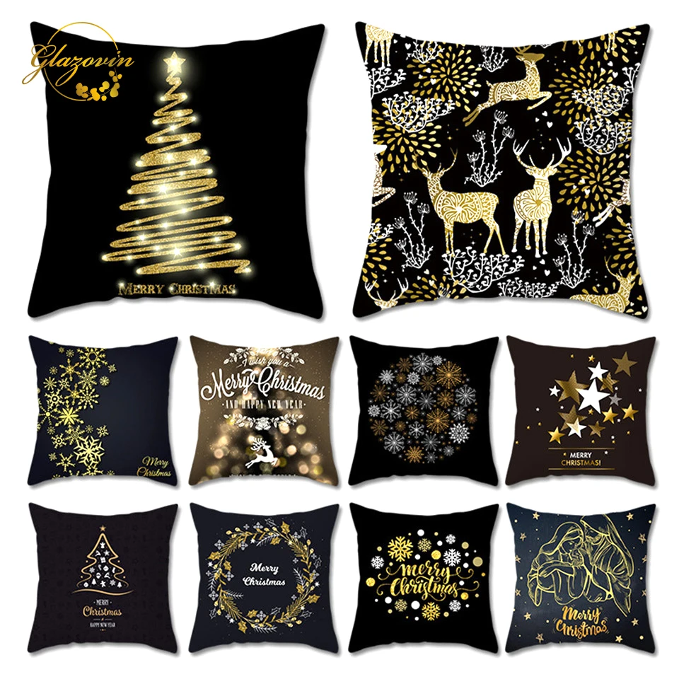 

Christmas Decorations For Home Elk Snowflake Pillowcase Christmas Tree Decorations Merry Christmas 2019 Navidad Xmas Gift