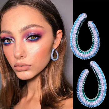 

GODKI Brazil Design Stud Earrings For Women Wedding Cubic Zircon Brincos boucle d'oreille 2020 Trendy Bohemia Jewelry HOT