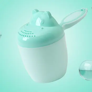 

Cute Cartoon Baby Bath Caps Toddle Shampoo Cup Children Bathing Bailer Baby Shower Spoons Child Washing Hair Cup Kids Bath Tool
