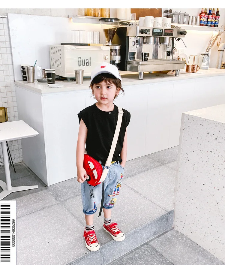 Child Shorts BOY'S Denim Shorts Pure Cotton Casual Children Korean-style Shorts Western Style Small CHILDREN'S Baby Summer Pants