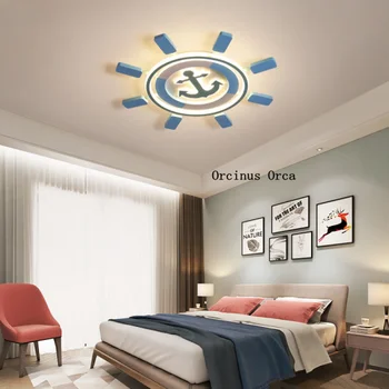 

Modern Simple Rudder ceiling lamp Boys'Bedroom Children's Room lamp Mediterranean Cartoon Creative LED Pirate Ship ceiling lamp