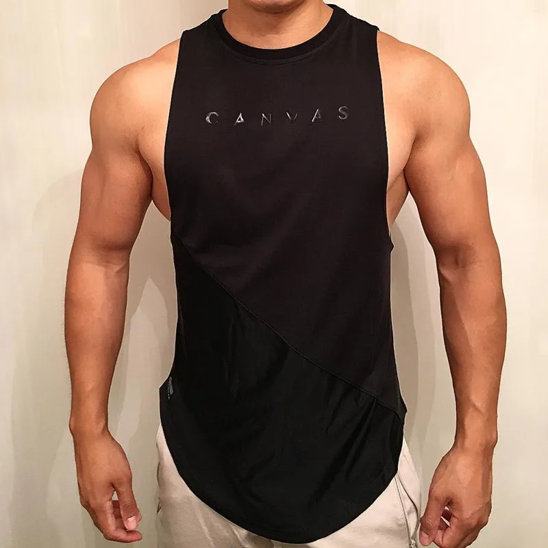 

Muscle Aesthetics Sports Vest Men's Tight-Fit Quick-Dry Running Training Suit Tops Sleeveless Elasticity Joint Fitness Vest