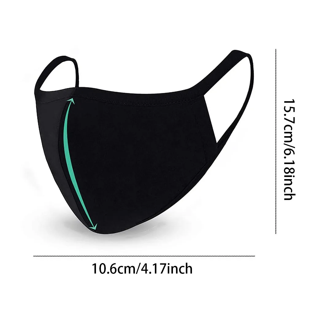 3/6pcs Covers Reusable Dustproof Cover Dust Cover Pm2.5 Windproof Foggy Haze Pollution Respirato Breathable Mouth Face Cover