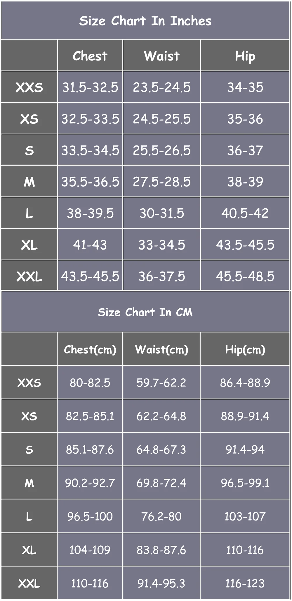 lupsona_sizechart