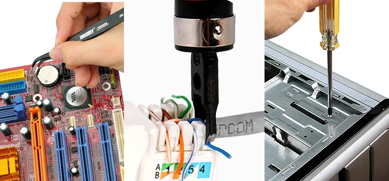 JAKEMY JM-P15 Wholesale Electricians Network Screwdriver DIY Repair Tool Set Electrical Tool Kit Soldering Iron Kit