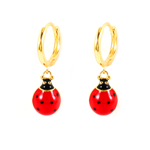 925 Sterling Silver Colored Enamel Fruit Pendant Dangle Earrings Summer Collection Strawberry Avocado Cherry Charm Earrings