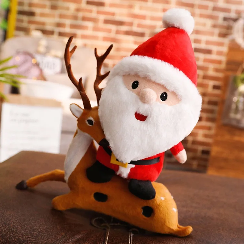 

Santa Claus Doll Children Plush Toys CHILDREN'S Room Home Car Mounted Decoration Birthday Holiday School Season Gift