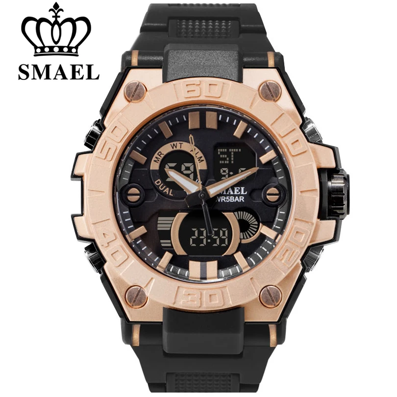 NEW Wrist Watch For Men Black Waterproof 50M Shock Resitant Digital Military Clock 8003 Male Relogio Masculino |