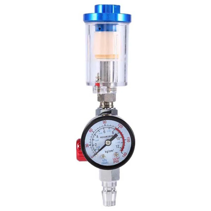 

1/4 Air Compressor with Fittings Joint Free Combination AFR2000 Air Pressure Regulator Water Separator Trap Filter Airbrush