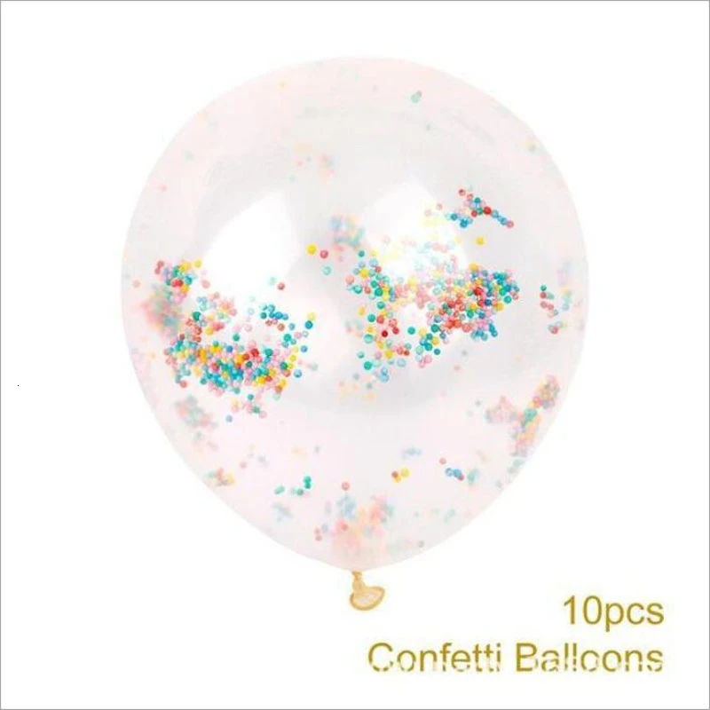 Color bubble 10 шт. 12 дюймов латексный шар Золотая Звезда конфетти из фольги прозрачные воздушные шары Дети день рождения партии поставки свадебное праздничное украшение - Цвет: Color bubble