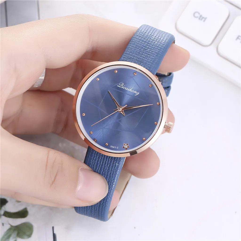 Reloj часы женские повседневные кварцевые кожаные аналоговые наручные модные