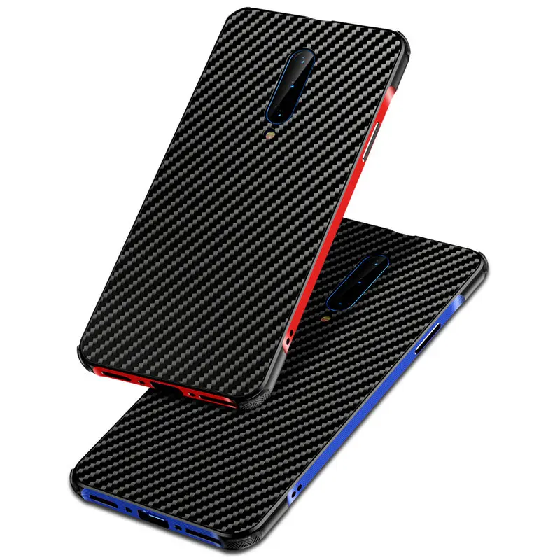 

Carbon Fiber Case Oneplus 7 Pro PC + Aluminum Metal Bumper Case Oneplus 7 Shockproof Metallic Back Cover Oneplus7 Pro 1+7 Coque