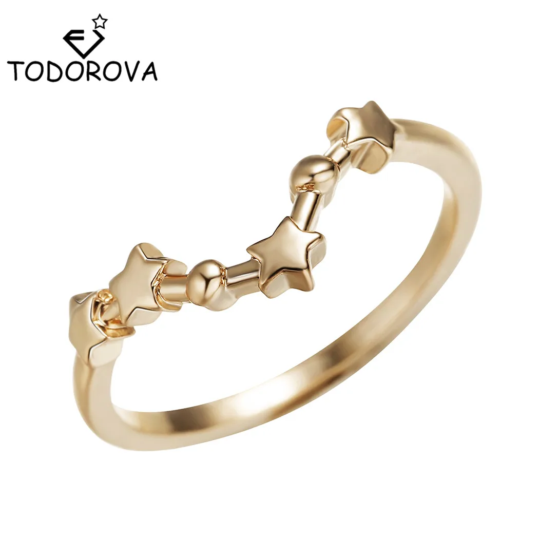 Модные кольца Todorova с 12 созвездиями для женщин со знаками Зодиака Женские