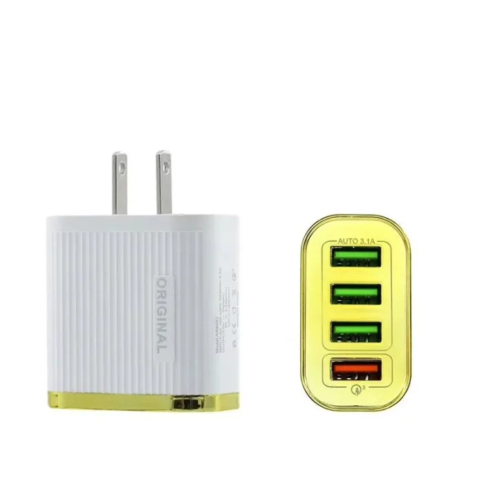 QC 3,0 4 порта USB зарядное устройство настенный адаптер зарядка мобильного телефона для универсальных телефонов GDeals