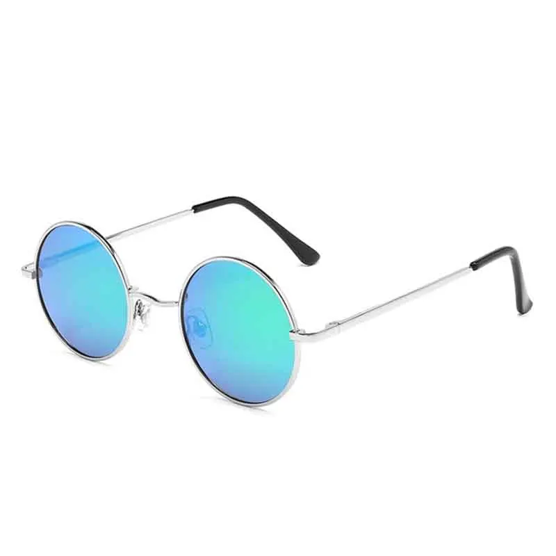 Брендовые дизайнерские Круглые очки с полароидным стеклом классические маленькие винтажные Ретро очки Джон Леннон женские металлические очки - Цвет линз: 9