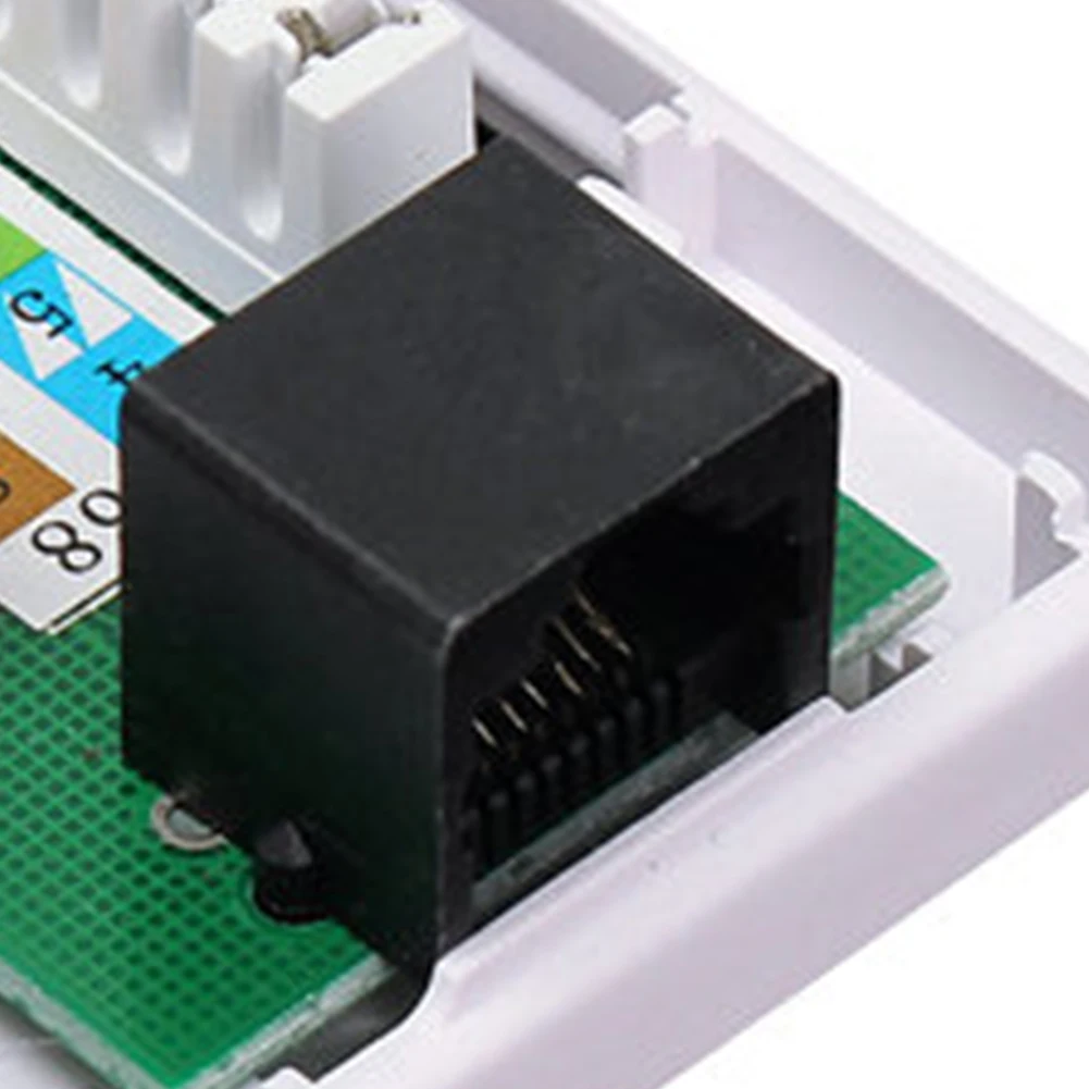 RJ45 коробка распределительный неэкранированный информационный Модуль Сетевой разъем один порт Настольный удлинитель белый Ethernet