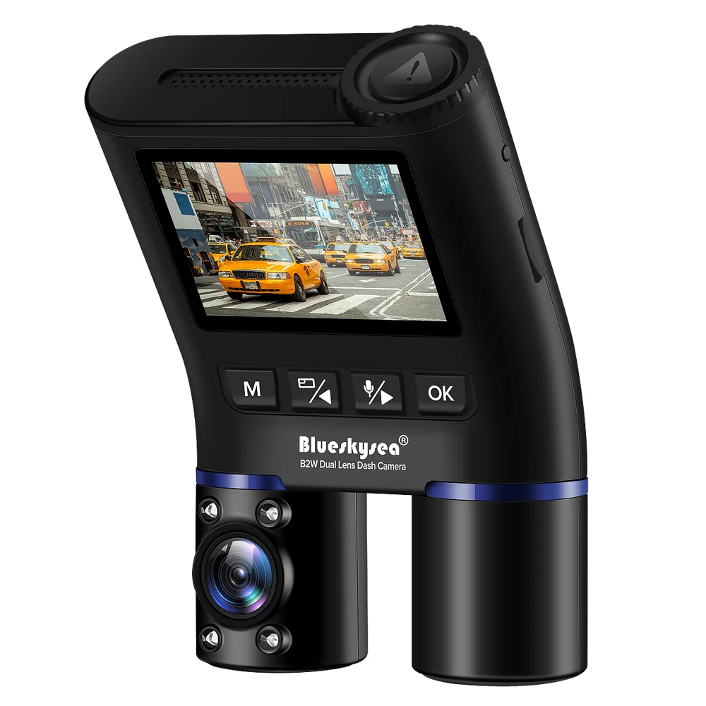 Blueskysea B2W видеорегистратор Мини Автомобильный WiFi видеорегистратор HD1080P для Uber Lyft такси автобус gps(обновленная версия B1W) DVR