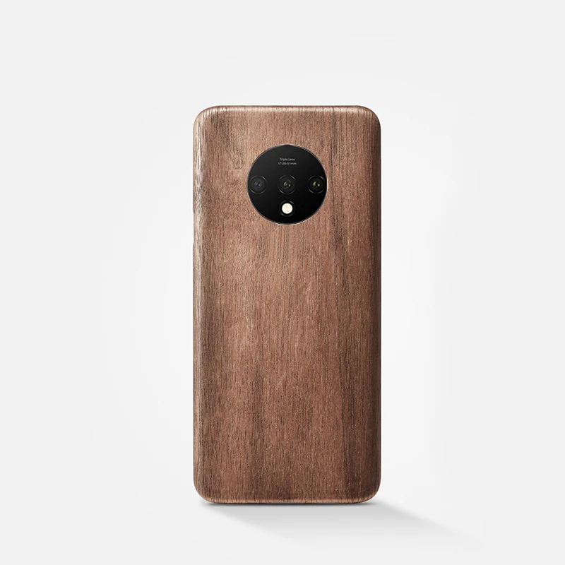 Чехол из натурального дерева для Oneplus 7T Pro чехол черного ледяного