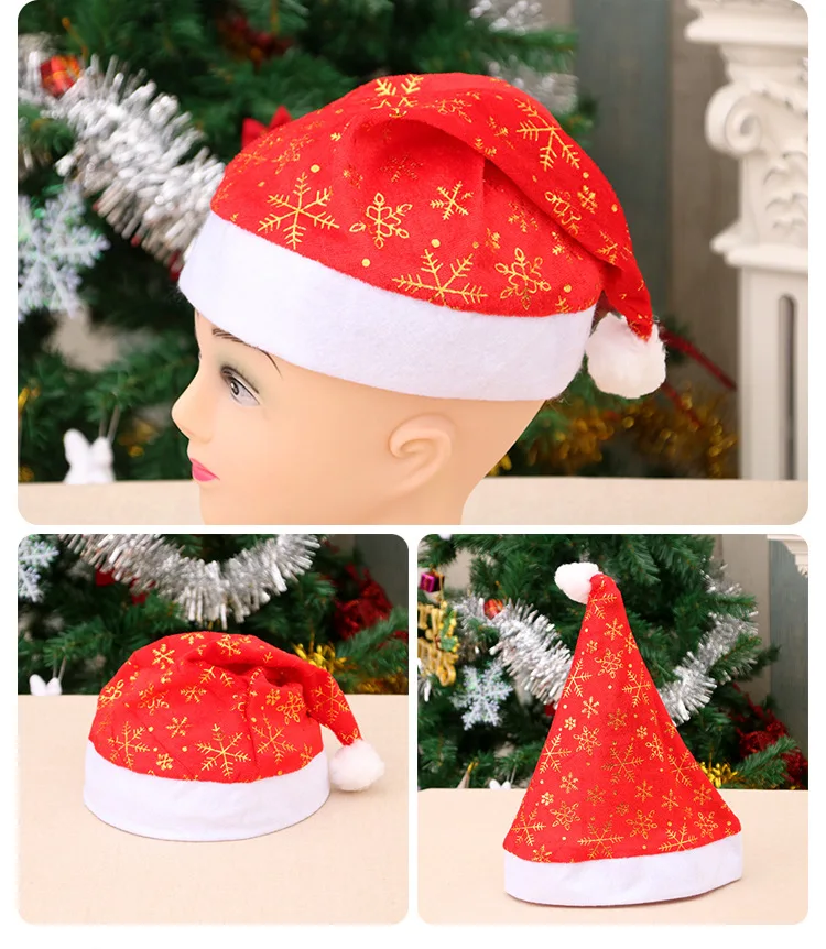 Новые рождественские игрушки украшение Рождественские шапки Санта-Клауса Детские шапки для женщин мужчин и девочек Рождественский реквизит для вечеринок