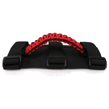 

Triple Strap Roll Bar Grab Grip Handles for Jeep Wrangler YJ TJ JK JKU 1987-2020