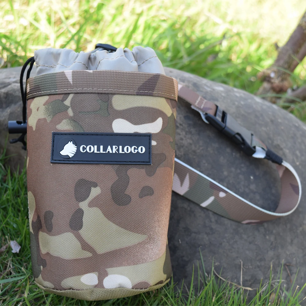 New Design Waterproof Camouflage Oxford Fabric Pet Dog Treat Training Pouch Bag Waist Shoulder Strap For Sport Training Walk