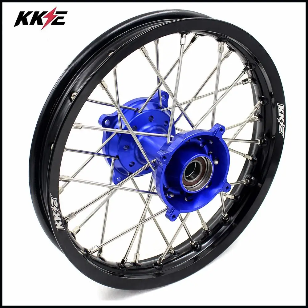 19/16 pitbike колеса Spoked Большие Детские диски набор для KTM 85 SX 2003- колеса синяя втулка обод