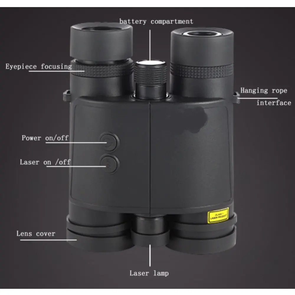 Лазерный бинокль 8/10x42 увеличение HD измеритель расстояния изображения для охоты оптика дальномер бинокль телескоп