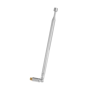 

4B6-100 Telescopic FM Radio 4 Sections Antenna 360° Rotatable Portable FM Antenna Enhance Reception of Radio Telescopic Antenna