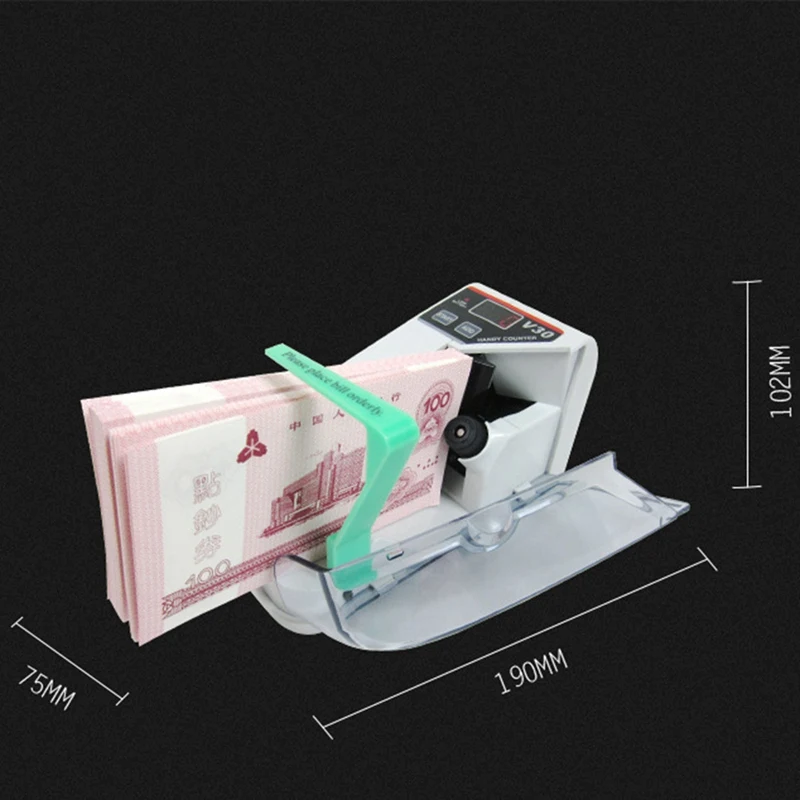  Mini Money Currency Counting Machine Handy Bill Cash Banknote Counter Money AC or Battery Powered f