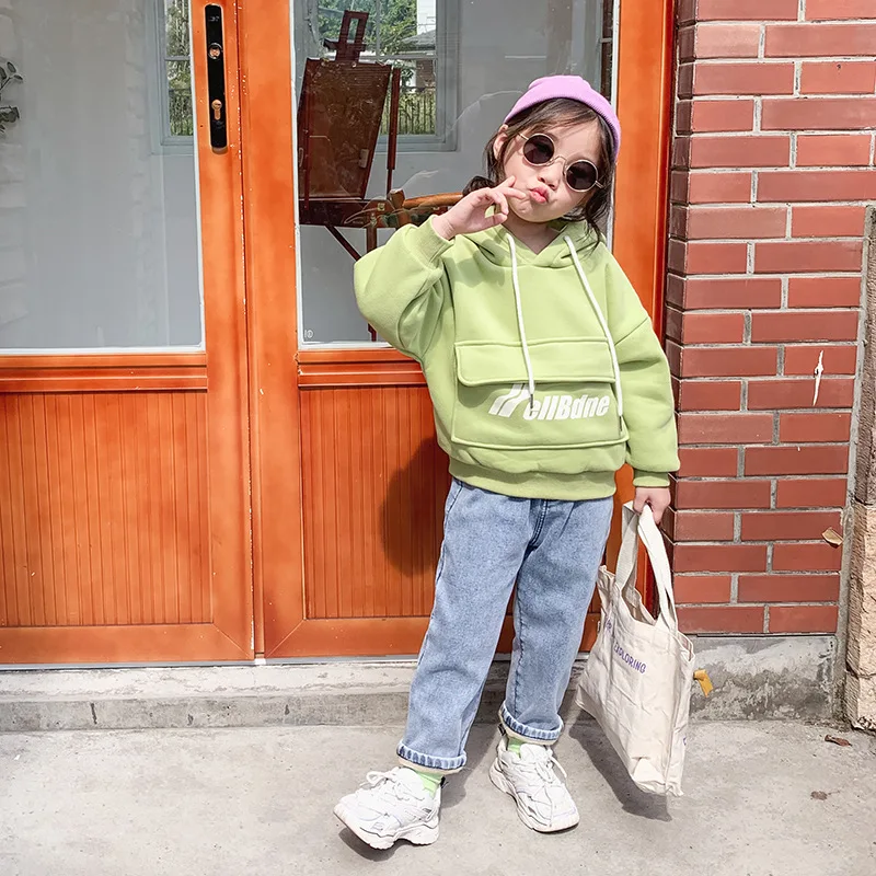 Cicishop/толстовка с капюшоном для мальчиков; толстовка с капюшоном из двойного флиса для мальчиков и девочек; новая зимняя одежда; коллекция года; Толстовка для детей