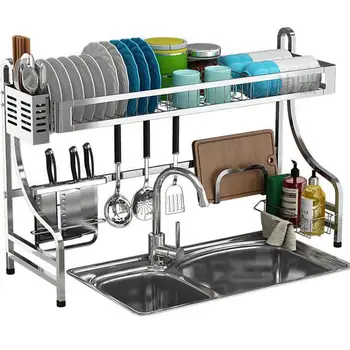 

Bowl Rack Above Sink Drain Rack 304 Stainless Steel Kitchen Storage Rack Domestic Dish Rack Storage Rack