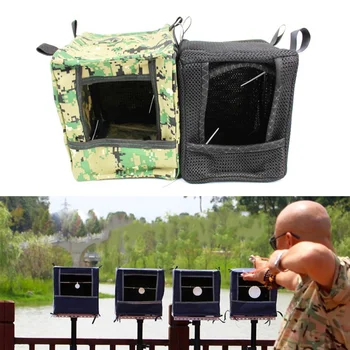 

Foldable Slingshot arget Box Cloth Hunting Catapult Case Target Box Recycle shooting Archery Holder camouflage Slingshot box