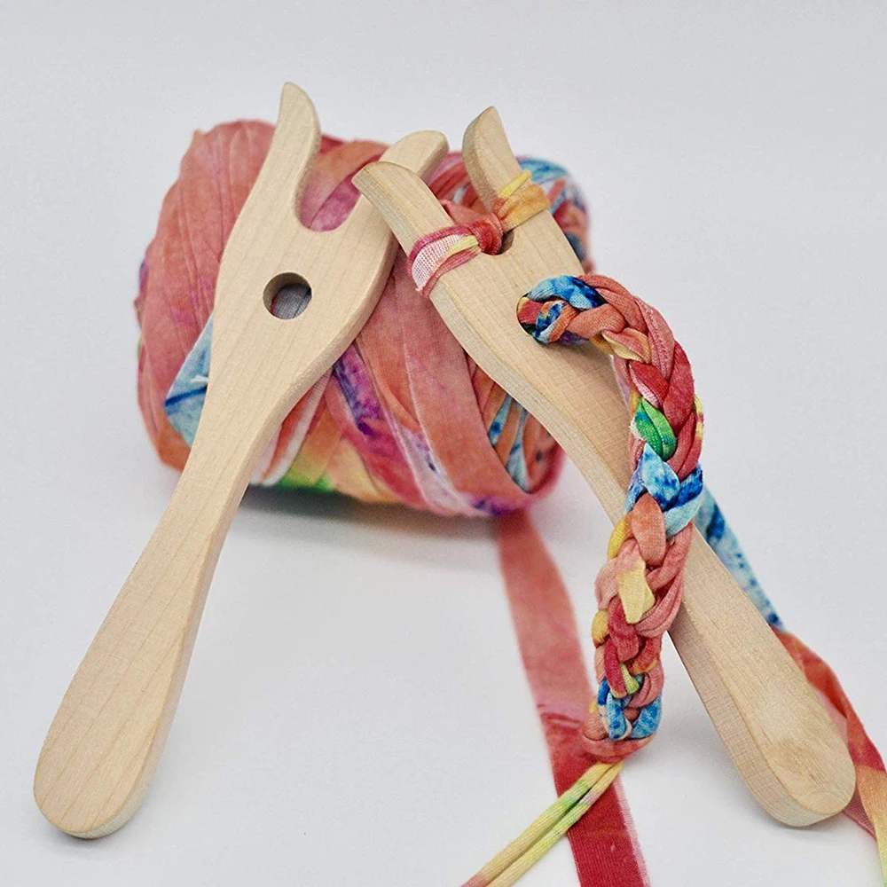 Ручной работы вилка типа деревянные инструменты для вязания браслет ручной работы ожерелье плетеные инструменты рукоделие Ткачество инструменты для детей подарки на год