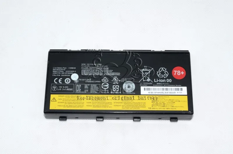 JIGU ноутбук Батарея 00HW030 SB10F46468 для lenovo ThinkPad P70 P71 15V 96WH