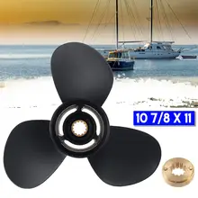 Audew 10 7/8x11 лодка подвесная Пропеллер для Mercury 25-70HP 48-85623A40/48-85623A45 Алюминий сплава 13 сплайн зуб В комплект входят 3 лезвия